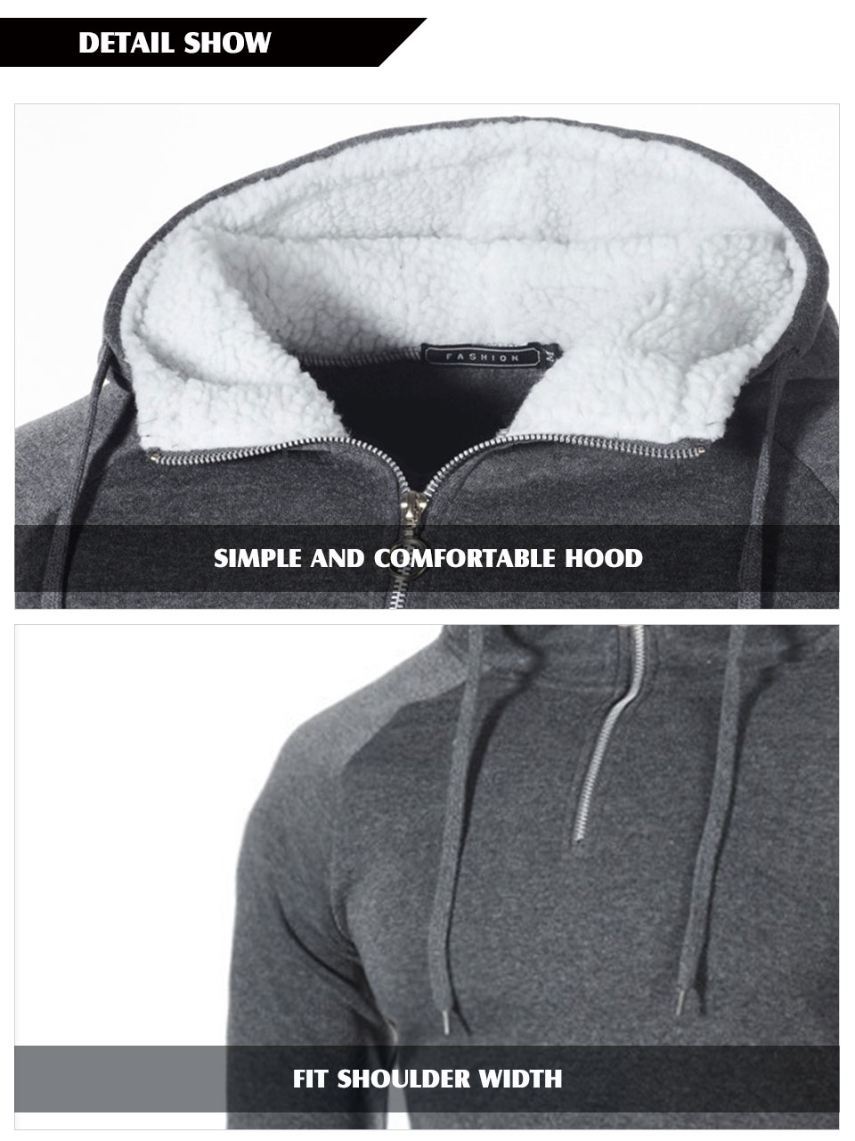 Men's Sport Styled Zipper Hoodie
