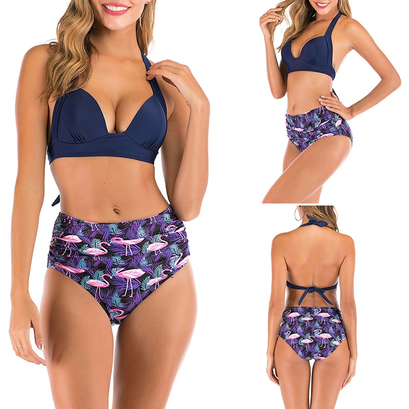 Women's Bathing Suit with High Waist