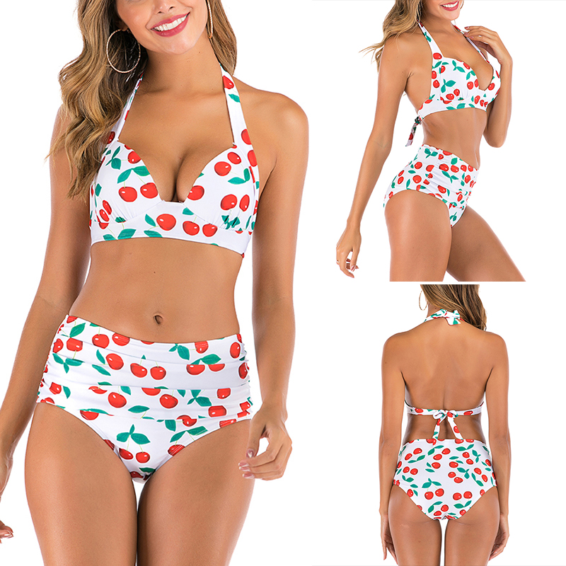 Women's Bathing Suit with High Waist