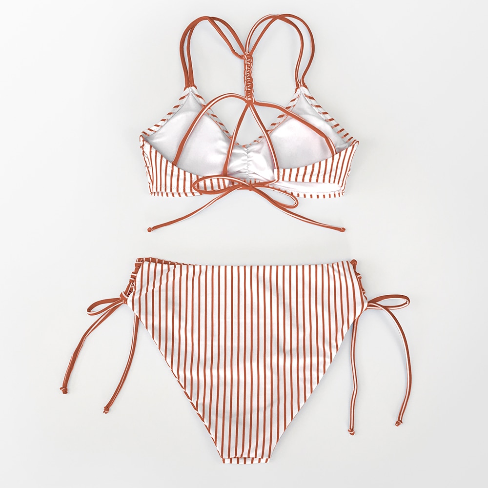 Striped Women's Bikini Set