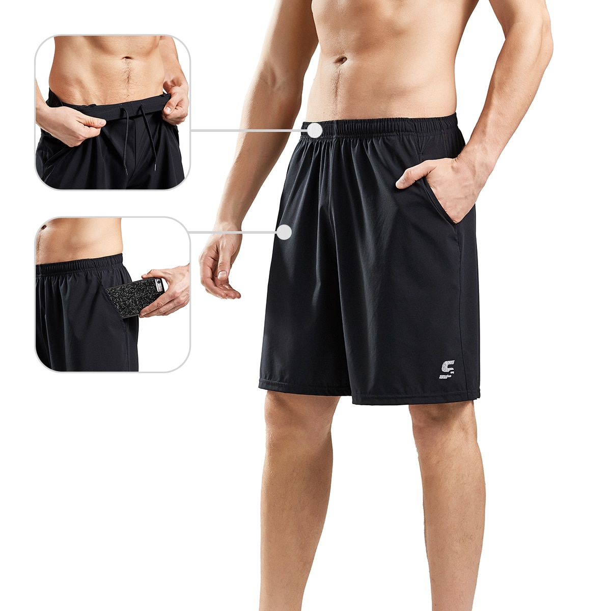 Men's Workout Shorts with Pockets