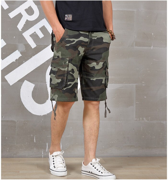 Men's Camouflage Knee Length Shorts