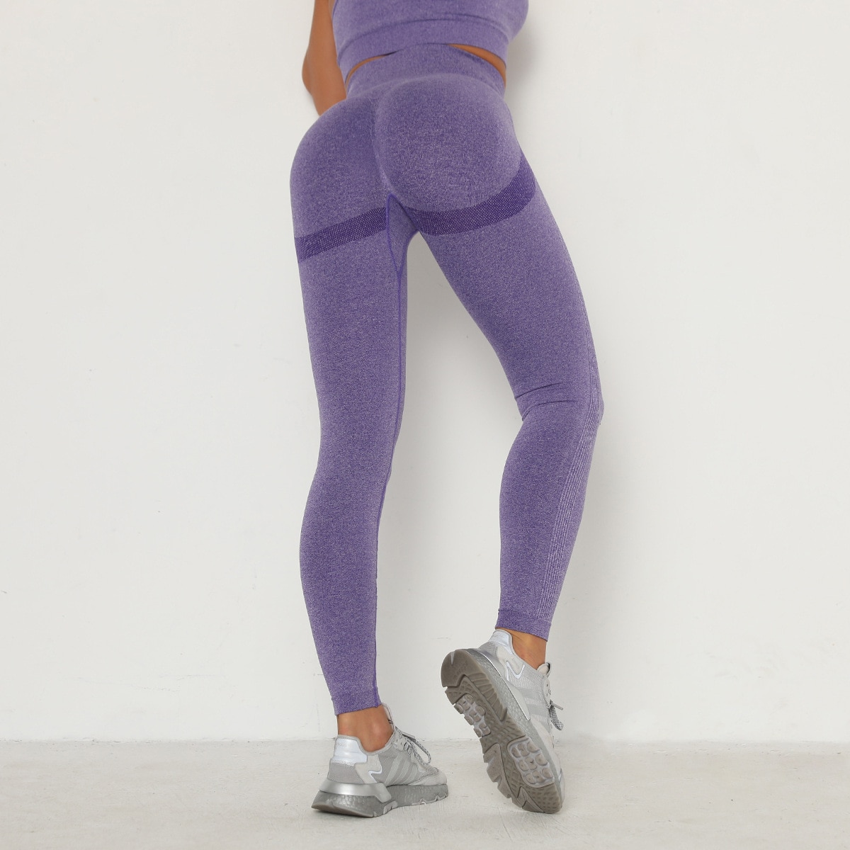 High Waist Seamless Leggings with Push Up Effect