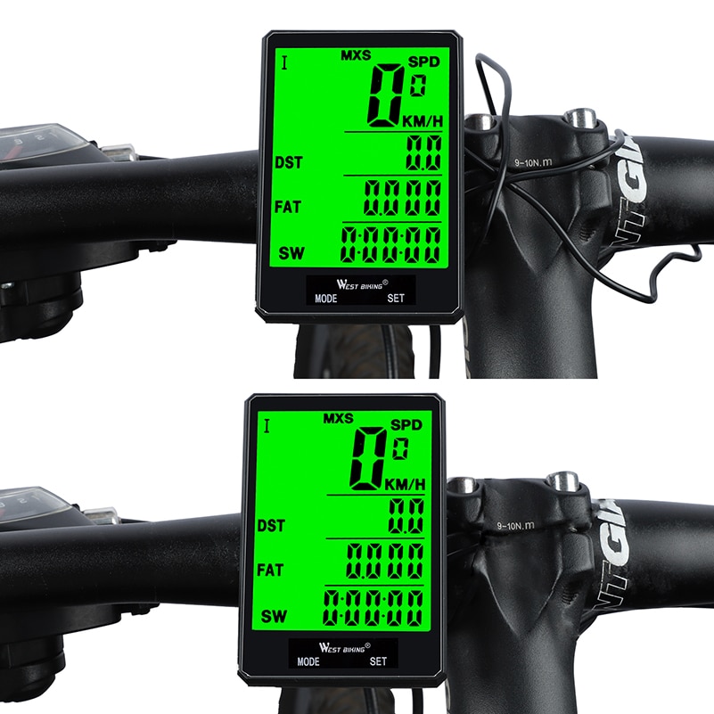 Wireless Waterproof Cycling Computer With Light