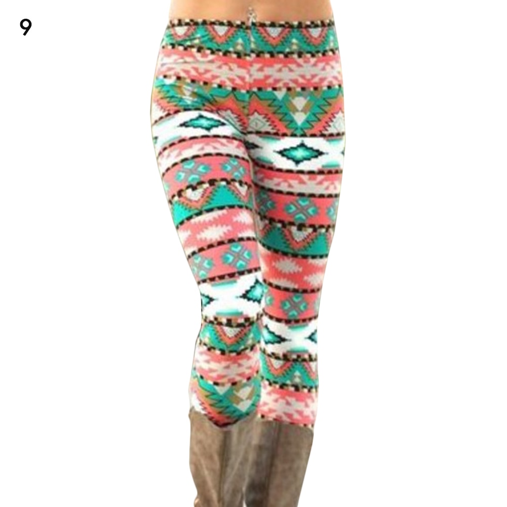 Women's High Waisted Leggings with Christmas Print