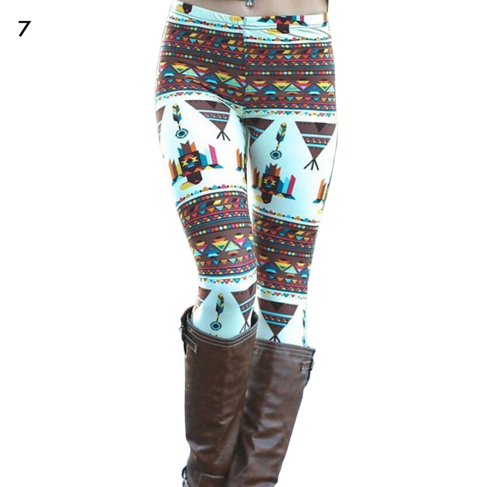 Women's High Waisted Leggings with Christmas Print