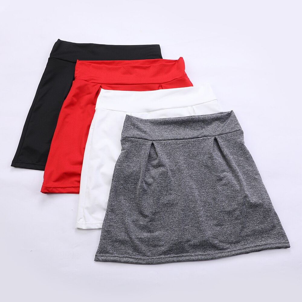Women's Elastic Waist Sport Skirt with Shorts