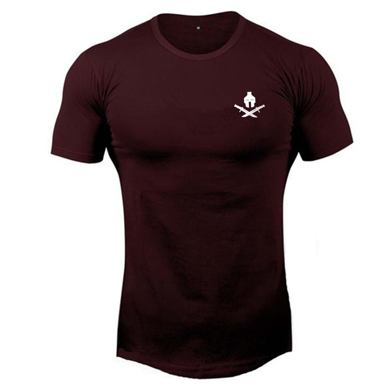 O-Neck Cotton Sport T-Shirt for Men