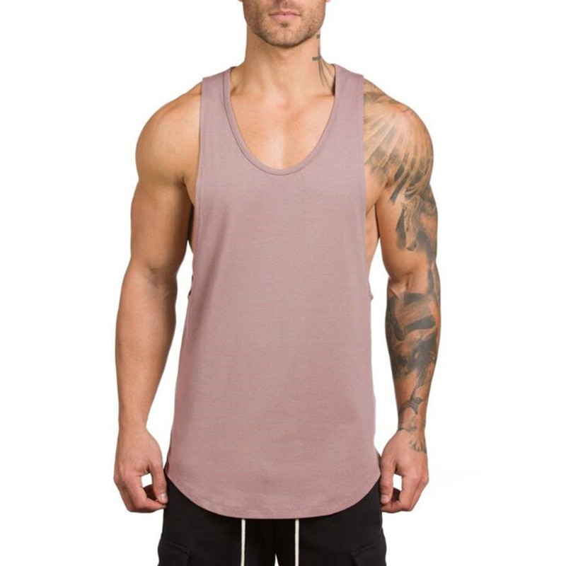 Men's Solid Color Loose Style Tank Top