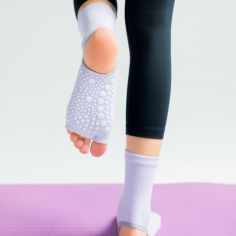 Women's Open Toe and Heel Yoga and Dance Socks