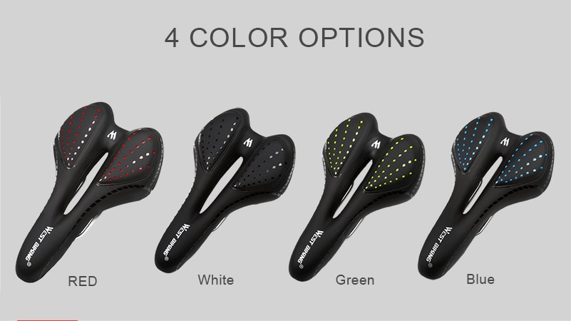 Breathable PU Leather Bicycle Saddle