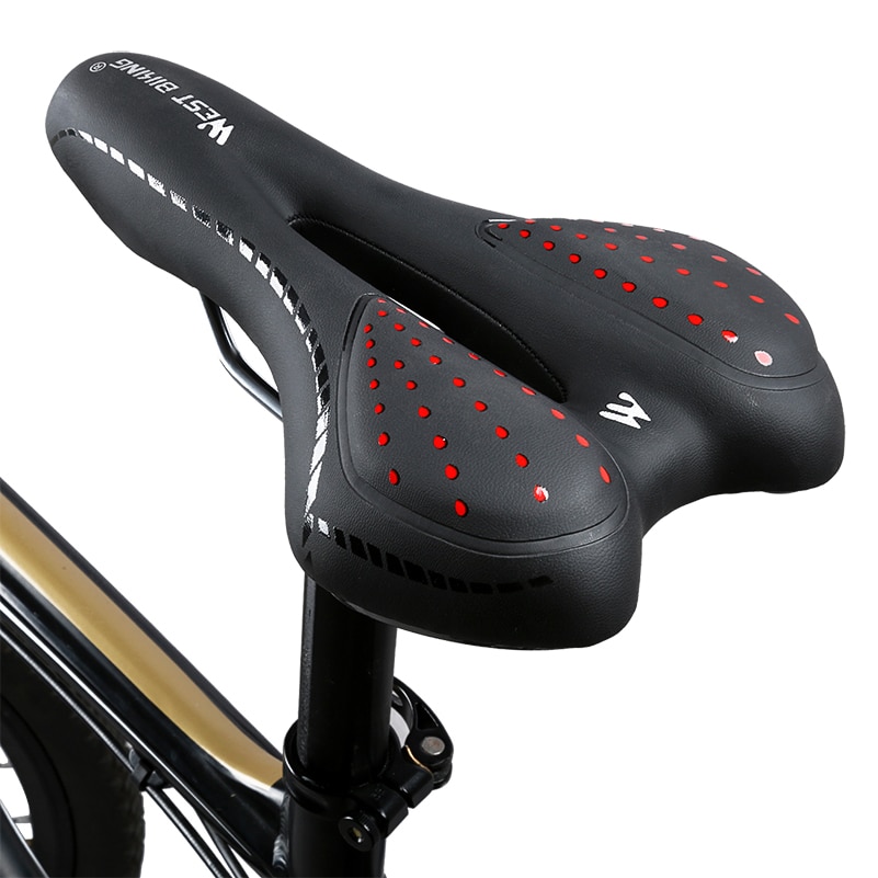 Breathable PU Leather Bicycle Saddle