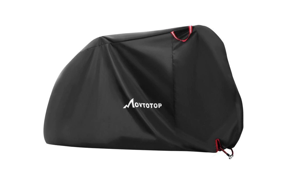 Solid Black Design Bicycle Cover