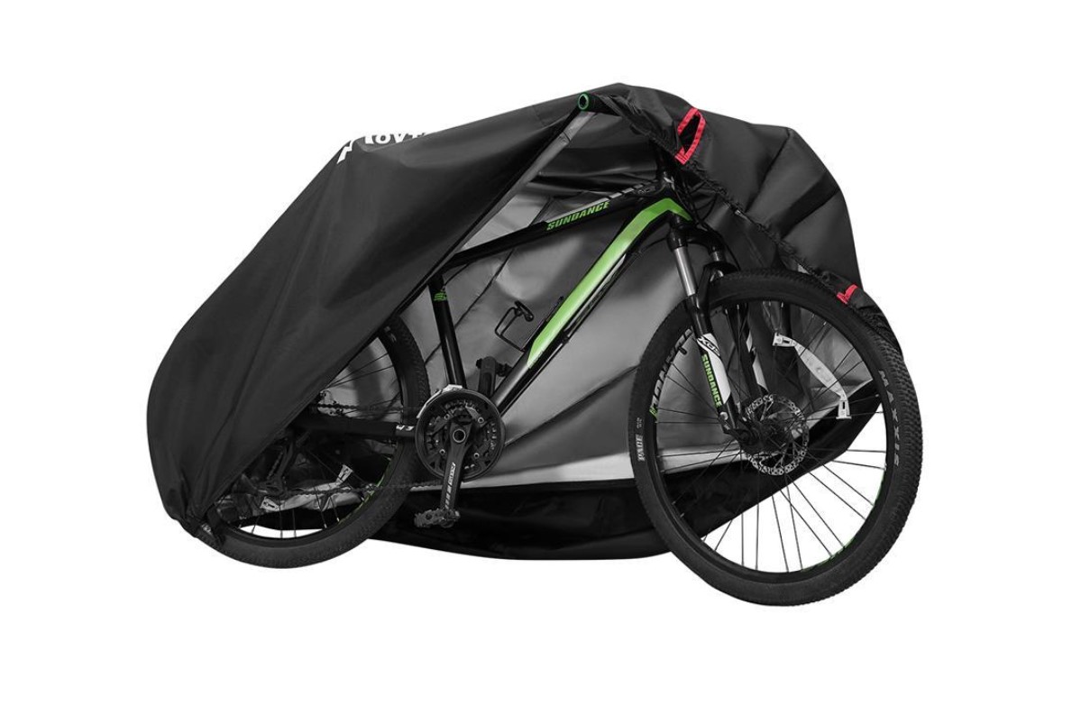 Solid Black Design Bicycle Cover
