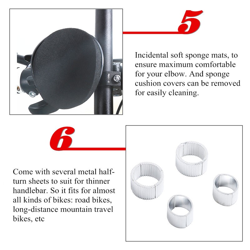 Road Cycling Handlebar with Rest Pads