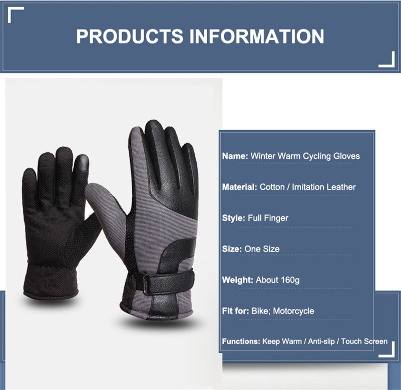 Men's Thermal Outdoor Winter Sports Gloves