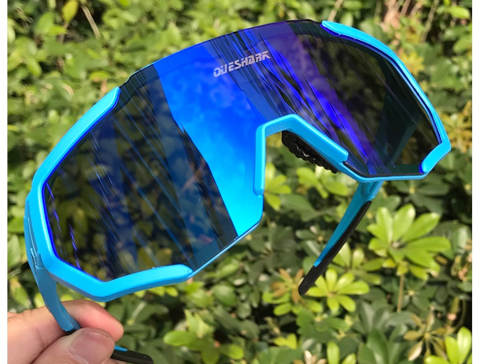 Geometric Design Polarized Cycling Sunglasses