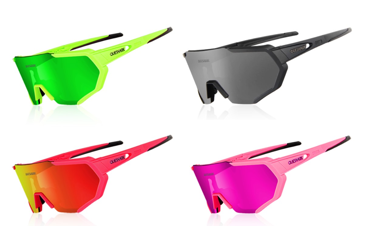 Geometric Design Polarized Cycling Sunglasses