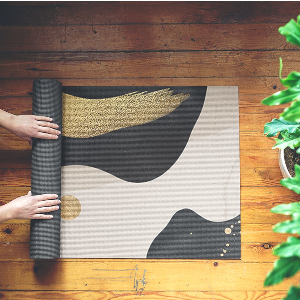 Marble Pattern Fitness Mat
