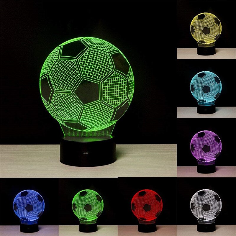 3D Football Ball Shaped Night Lamp