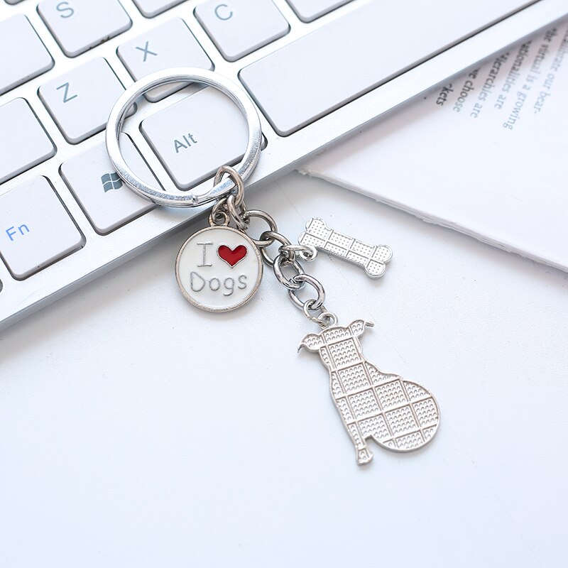 Football Jack Russell Terrier Shaped Key Rings