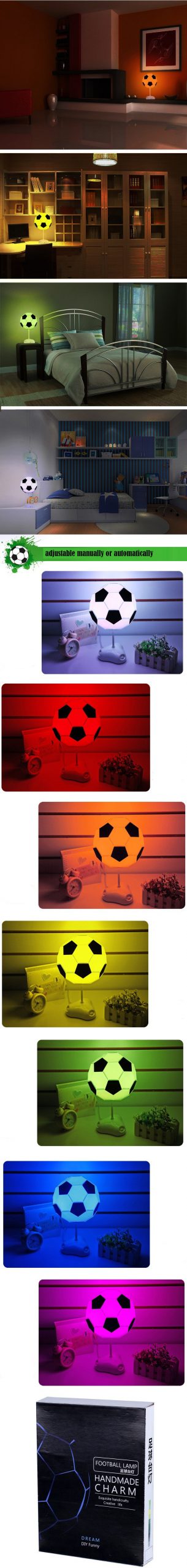 DIY Football Designed USB Table Lamp