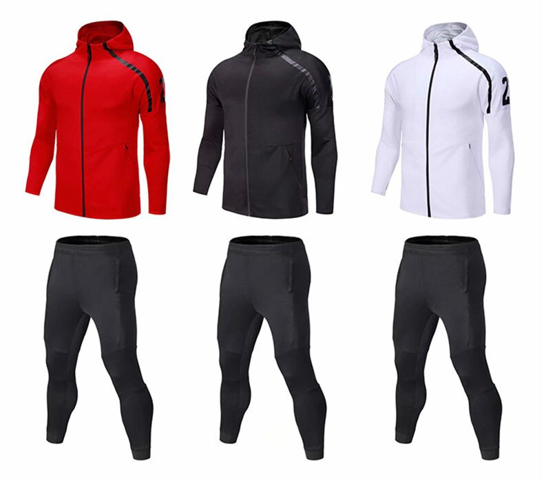 Winter Men's Long Sleeve Soccer Tracksuits