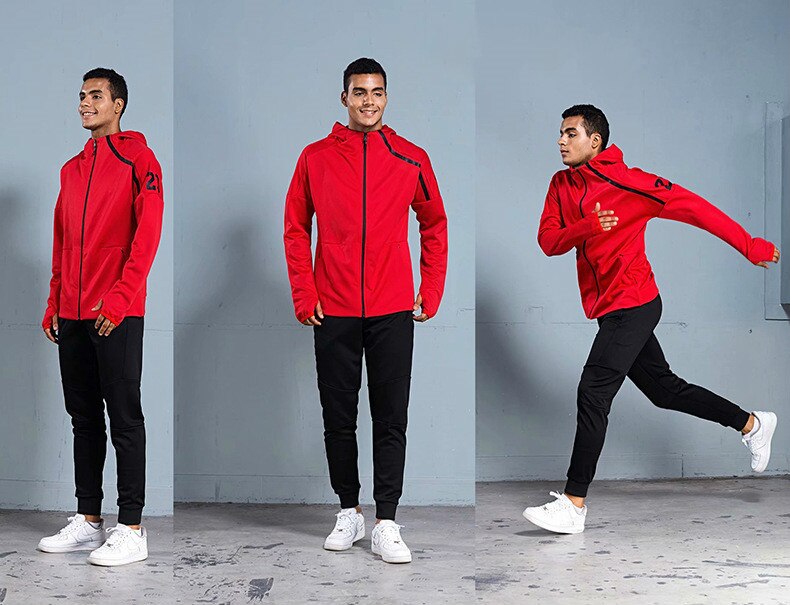 Winter Men's Long Sleeve Soccer Tracksuits