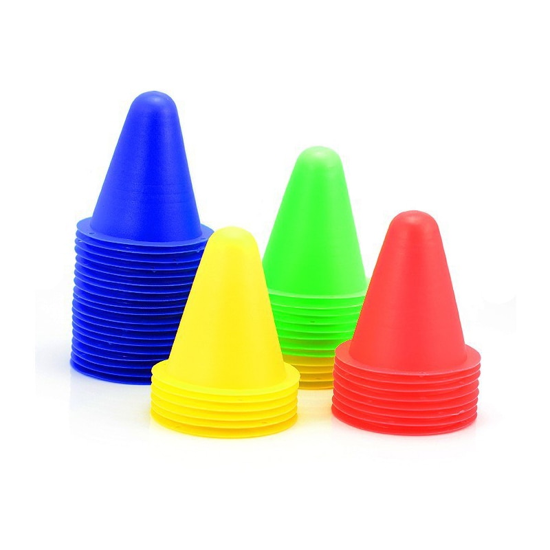 SoccerPro Colorful Junior Cones 10 Pcs Set