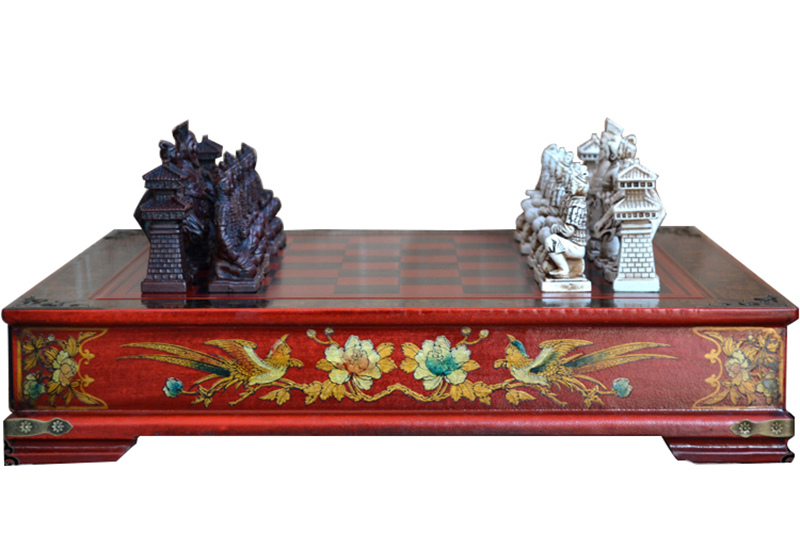 Classic Chinese Warriors Wooden Chessboard