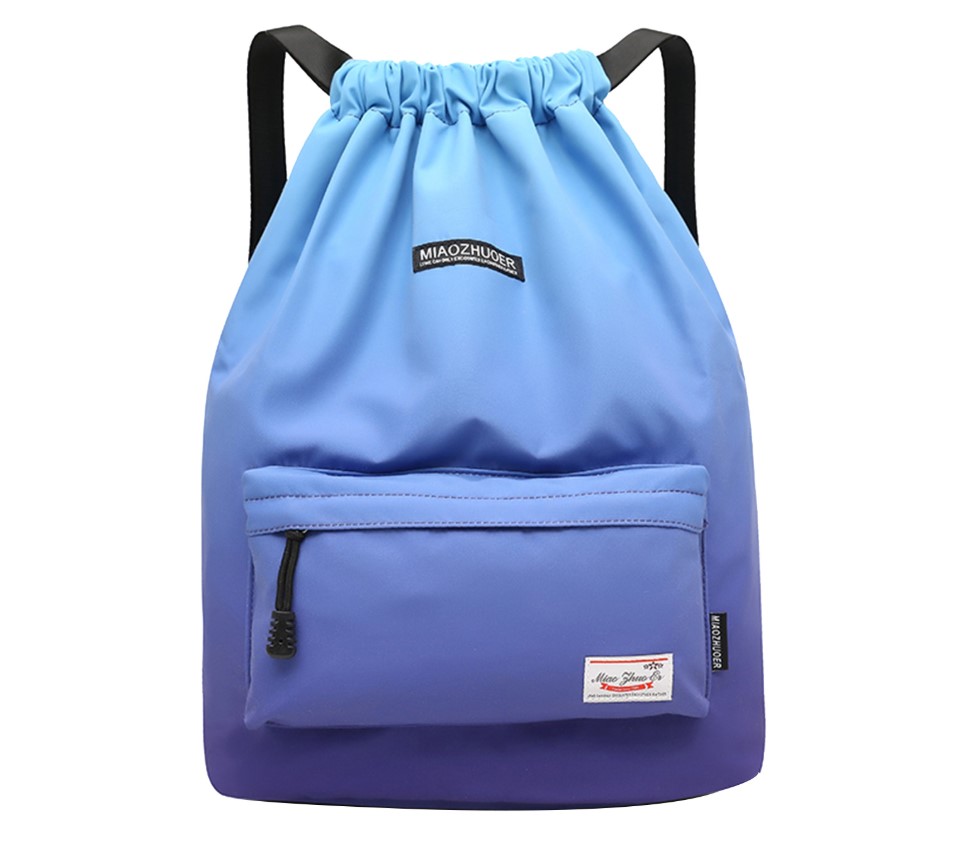 Gradient Color Sports Drawstring Backpack