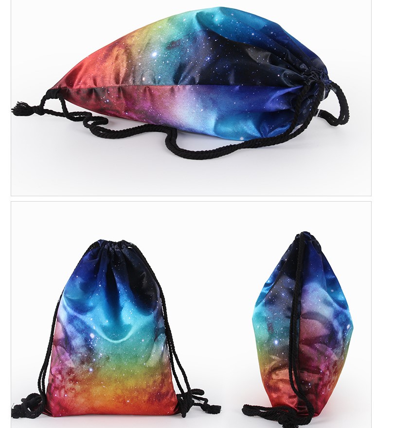 Rainbow Sports Drawstring Backpack