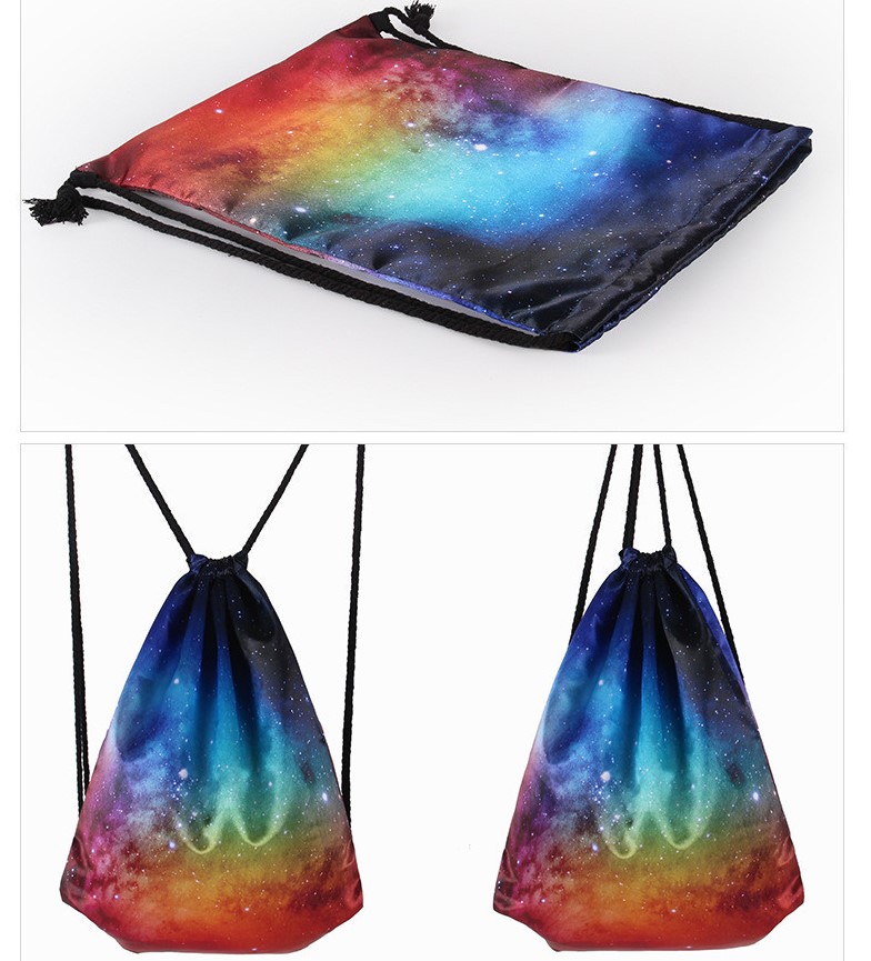 Rainbow Sports Drawstring Backpack