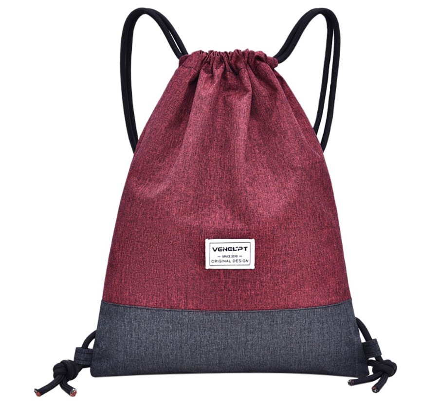 Two Tone Sports Drawstring Backpack