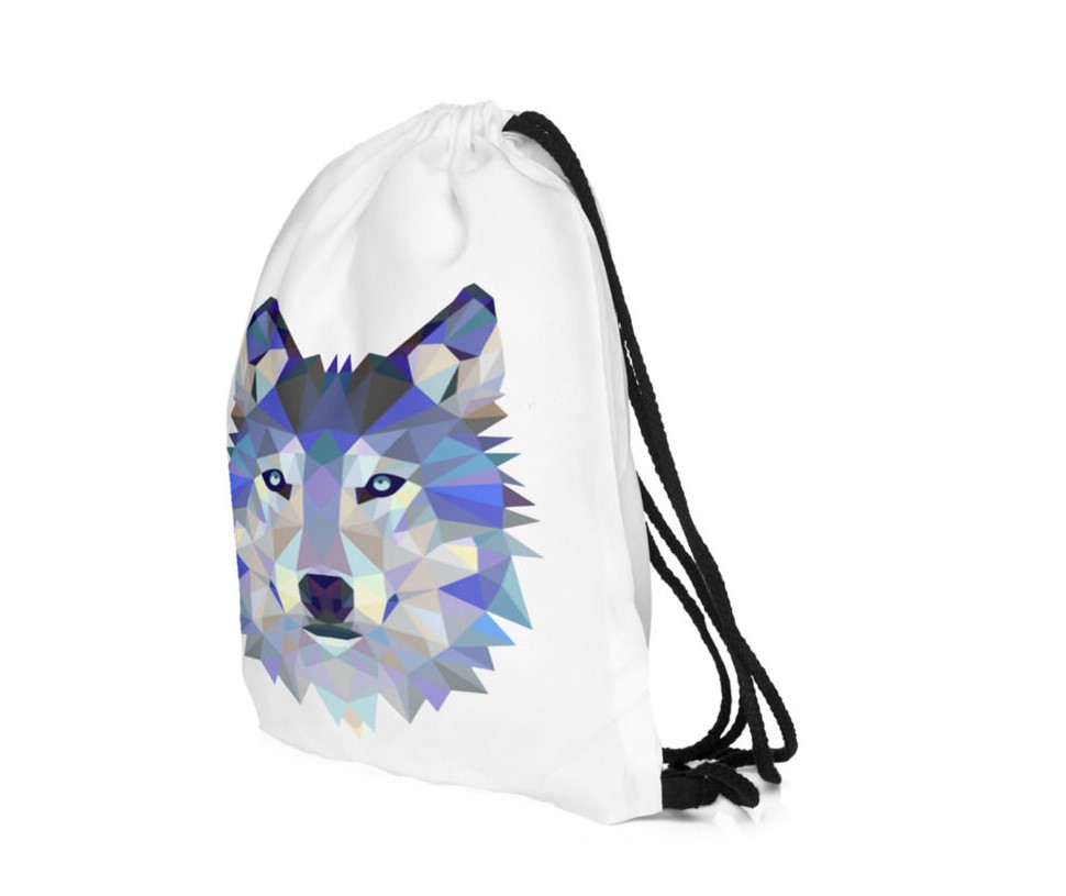 Wolf Print Backpack