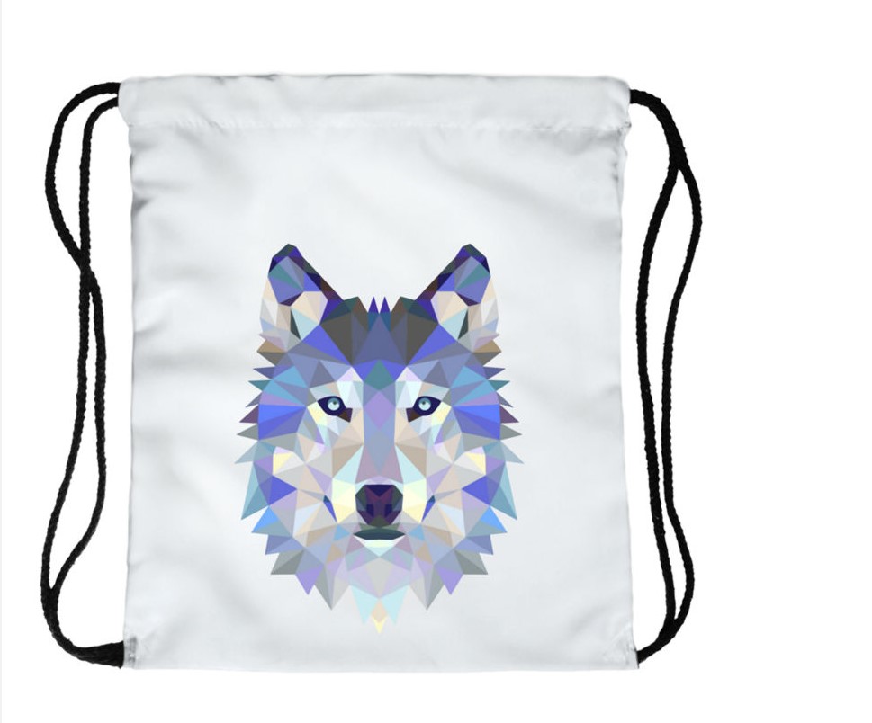 Wolf Print Backpack