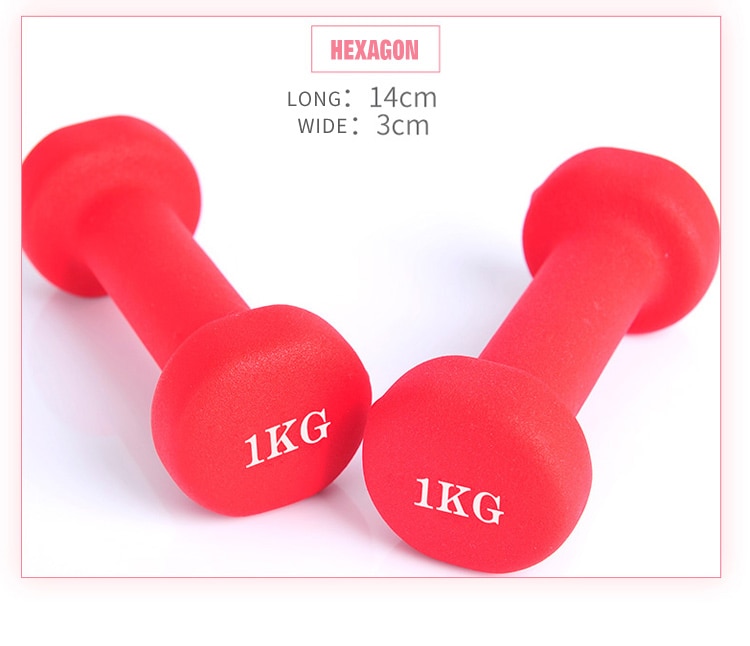 1KG Ladies Dumbbells