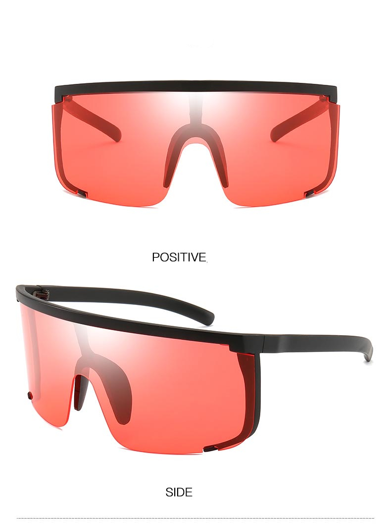 Oversized Mask Shaped Sport Sunglasses