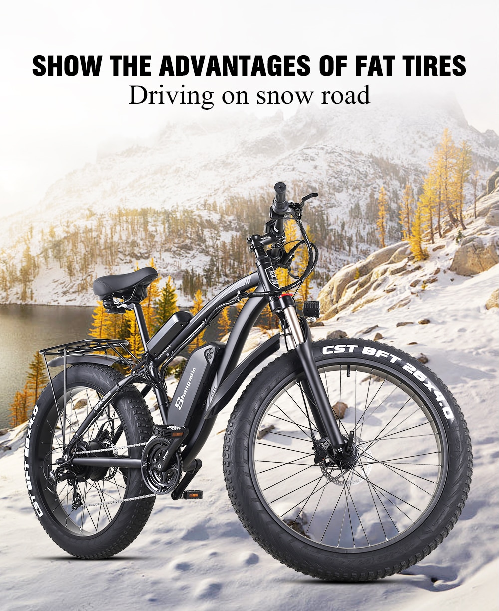 Electric Bike for Mountains and Snow